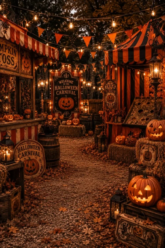 Create a Vintage Halloween Carnival Corner