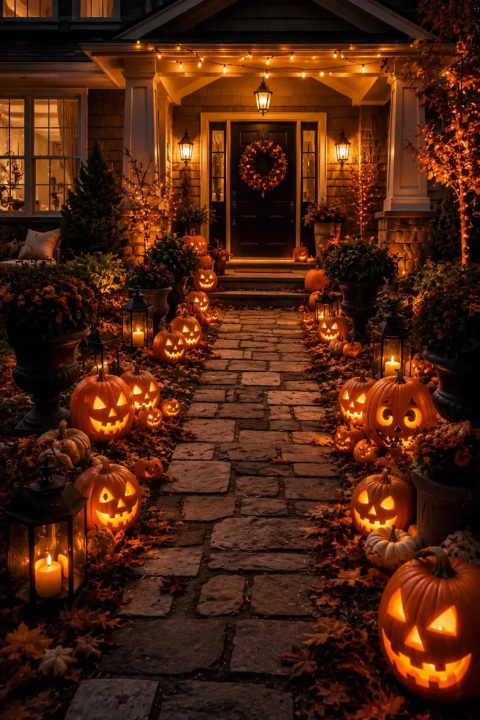 Build a Glowing Pumpkin Pathway