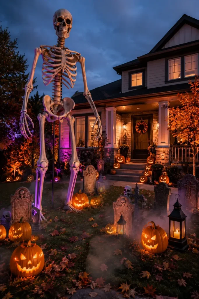 Create a Giant Skeleton Yard Display