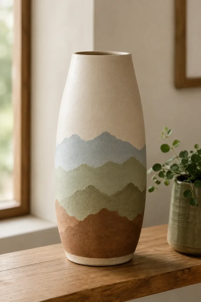 Mountain Landscape Vase