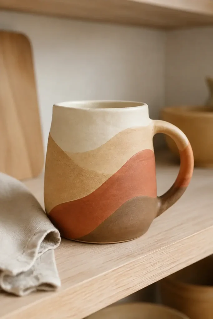 Neutral Wavy Mug
