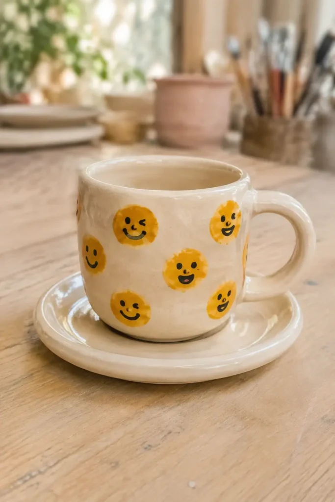 Smiley Face Espresso Cup