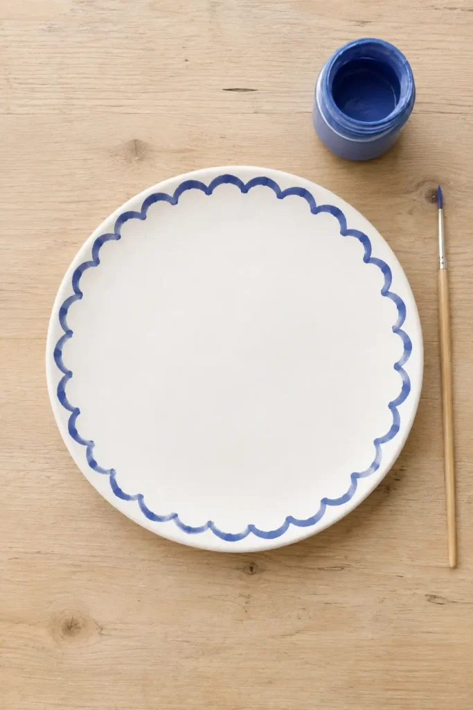 Scalloped Rim Plate