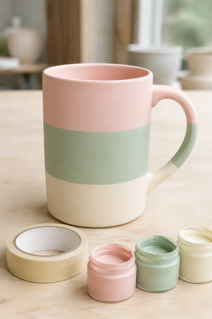 Pastel Colour-Block Mug