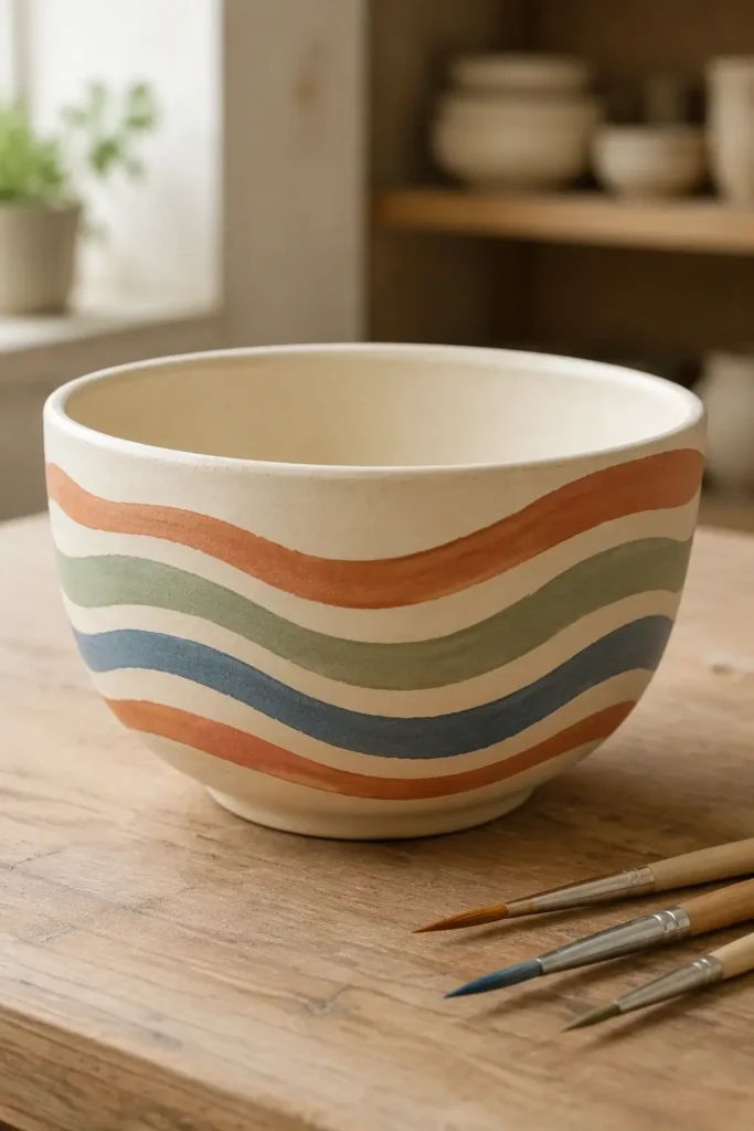 Wavy Stripe Bowl