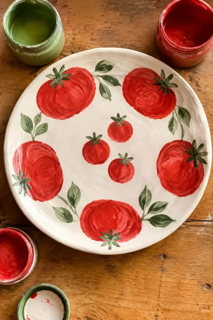 Tomato and Leaf Plate