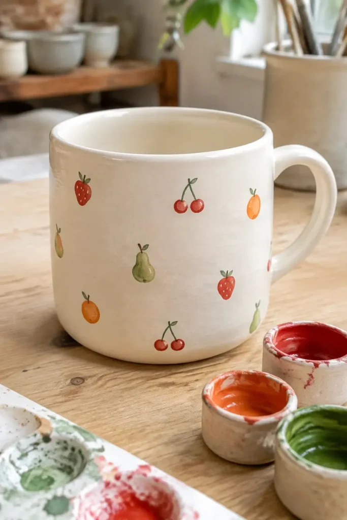 Simple Fruit Icons Cup