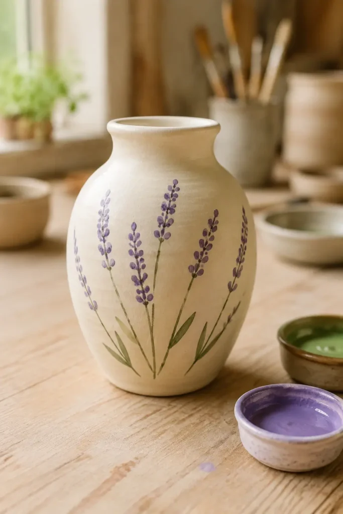 Lavender Stem Vase
