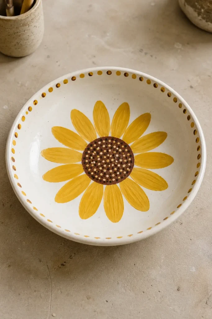 Simple Sunflower Bowl