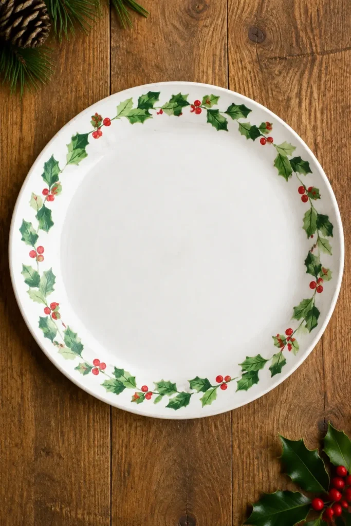 Holly and Berries Plate